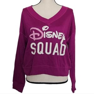 NWT Disney Squad PJ Sleepwear Long-sleeve Top Womens Various Sizes Berry Bright